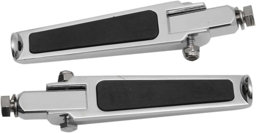 Drag Specialties - Drag Specialties Foot Pegs with Rubber Inlay - Bolt-on (5/16in. Mount Bolts) - 17-6452A BXLB1