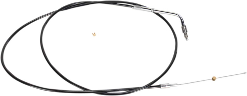 LA Choppers - LA Choppers Black Vinyl/Stainless Throttle Cable Kit - 12in.-14in. Ape Hangers - LA-8005TH13B