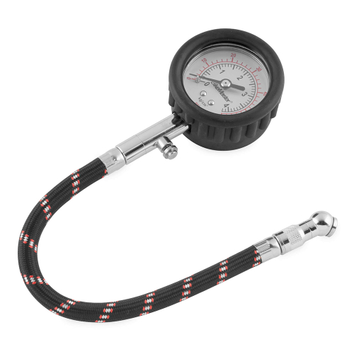 BikeMaster - BikeMaster Dial Gauge with Hose - 0-60 psi in 1 lb. Increments - 151504