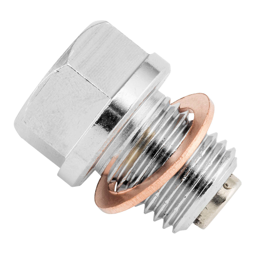 BikeMaster - BikeMaster Steel Magnetic Oil Drain Plug - 14mm x 1.5 - 151683