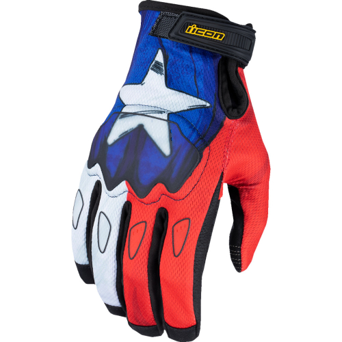 Icon - Icon Hooligan CE Tejas Libre Gloves - 3301-4716 - Blue - Small