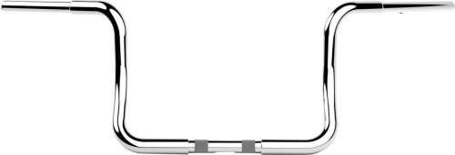 LA Choppers - LA Choppers 1-1/4 in. Twin Round Handlebars - Chrome - LA-7325-10C