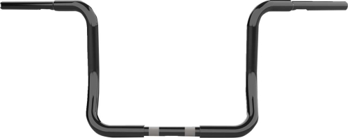 LA Choppers - LA Choppers 1-1/4 in. Twin Round Handlebars - Gloss Black - LA-7325-12B
