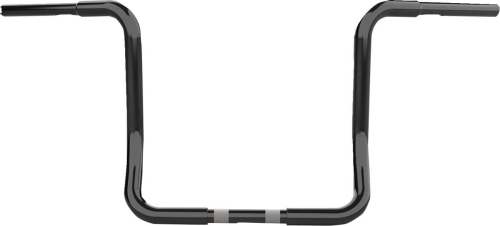 LA Choppers - LA Choppers 1-1/4 in. Twin Round Handlebars - Gloss Black - LA-7325-14B