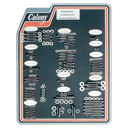 Colony - Colony Complete Motor Polished Socket-Head Bolt Kit - 1018-P