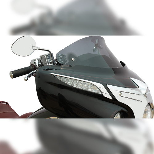 Klock Werks - Klock Werks Flare Windshield - 10in. - Dark Smoke - KWW-04-0040