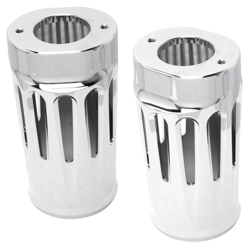 Arlen Ness - Arlen Ness Deep Cut Fork Boot Covers - Chrome - 20-012