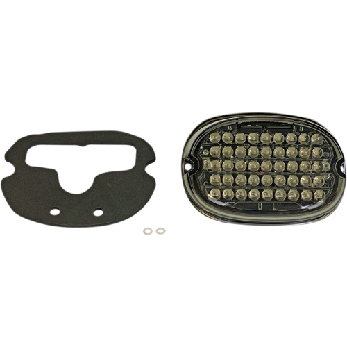 Custom Dynamics - Custom Dynamics Low-Profile LED Taillight with Top License Plate Ilumination Window - Smoke Lens - CD-TL-TW-S