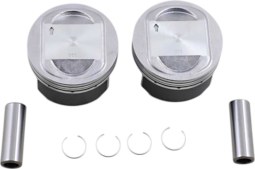 Drag Specialties - Drag Specialties Piston Kit (95ci., 3.875in. Bore) - .010in. Oversize, 9.0:1 Compression - 0911-0047