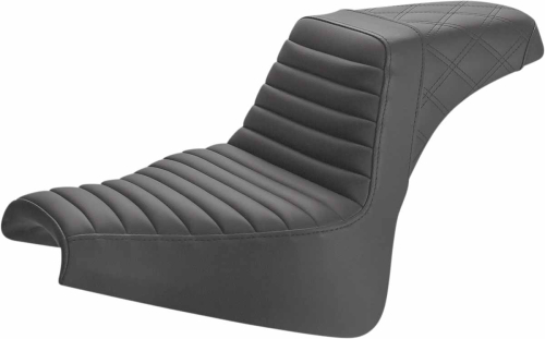 Saddlemen - Saddlemen Step-Up Front TR/Rear LS Seat - Black - 818-29-176