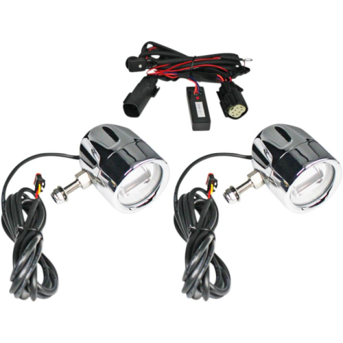 Custom Dynamics - Custom Dynamics LED Halo Fog Lights - Chrome - PB-FOG-UNV-C
