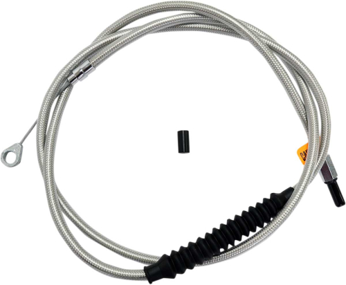 LA Choppers - LA Choppers Braided Clutch Cables - 12in.-14in. Ape Hangers - Stainless - LA-8010C13