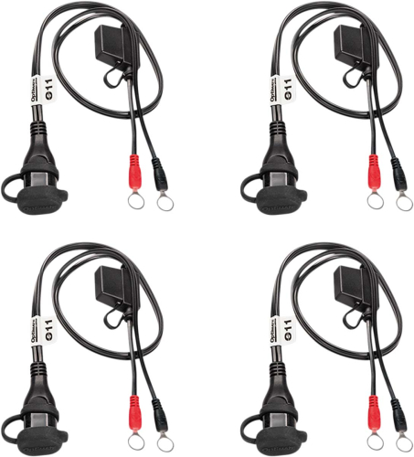 Tecmate - Tecmate Waterproof Battery Lead - 20in. L - 5/16in/M8 - 16AWG/1.31mm2 - 4 Pack - O-11X4