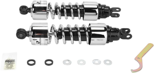 Progressive Suspension - Progressive Suspension 412 Series Heavy Duty 13in. Shocks - Chrome - 412-4224C