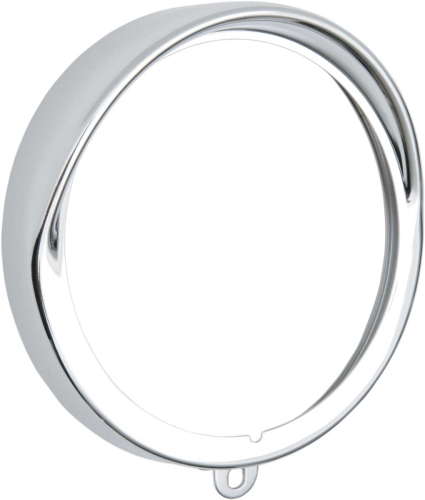 Drag Specialties - Drag Specialties Diamond-Style Bottom-Mount 5 3/4in. Headlight Assembly - Replacement Visor Bezel - Chrome - 2001-0552