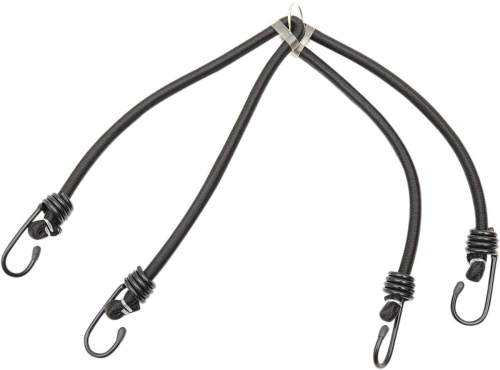 Parts Unlimited - Parts Unlimited 4- Hook Bungee Cord - Black - 24in. - 4024B