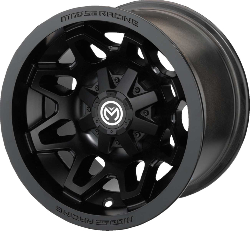 Moose Utility - Moose Utility 416X Wheel - 15x7 - 5+2 Offset - 4/110- Matte Black - 416MO157110MB55