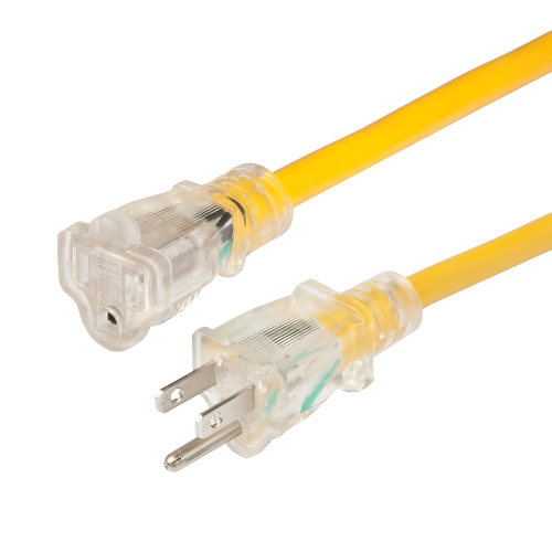 Marinco - Marinco 14/3 Lighted Extension Cord - Non-Locking - 15A - 50'
