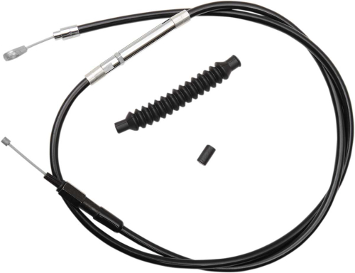 LA Choppers - LA Choppers Black Vinyl-Coated Stainless Steel Clutch Line Kit - 12-14in. Ape Hangers - LA-8005C13B