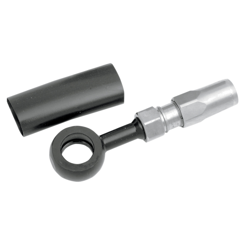 Magnum - Magnum Build Your Own Brake Line - 7/16in. 180 Degrees Black Chrome Banjo w/ Stainless Fittings - 492700