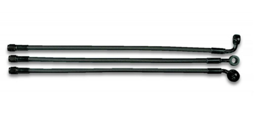 Magnum - Magnum Black Pearl Designer Series ABS Front Upper Brake Line - 10mm. 35deg. Banjo - 25in. - AS47125