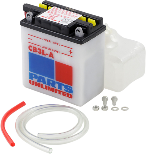 Parts Unlimited - Parts Unlimited 12V Heavy Duty Battery Kit - CB3L-A-FP