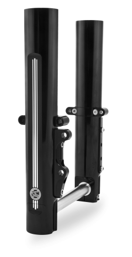 Performance Machine - Performance Machine Fork Leg Kit for Stock or Performance Machine Calipers - Dual Disc - Black - 0208-2096-B