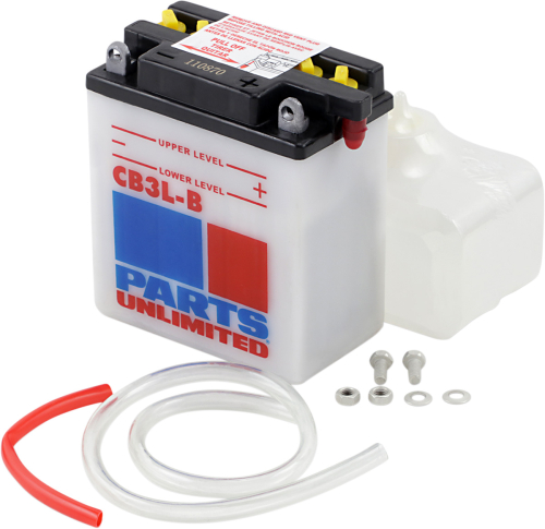 Parts Unlimited - Parts Unlimited 12V Heavy Duty Battery Kit - CB3L-B-FP