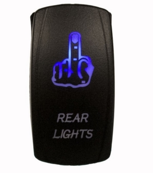 Dragonfire Racing - Dragonfire Racing Finger Rear Light On/Off Switches - Blue - 521387