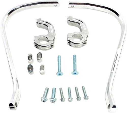 Moose Racing - Moose Racing Pro-Taper 1-1/8in. Contour Handguards - Silver - 50-5214S