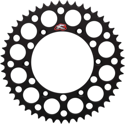 Renthal - Renthal Ultralight Rear Sprocket - Black - 49T - 123U-520-49GYBK