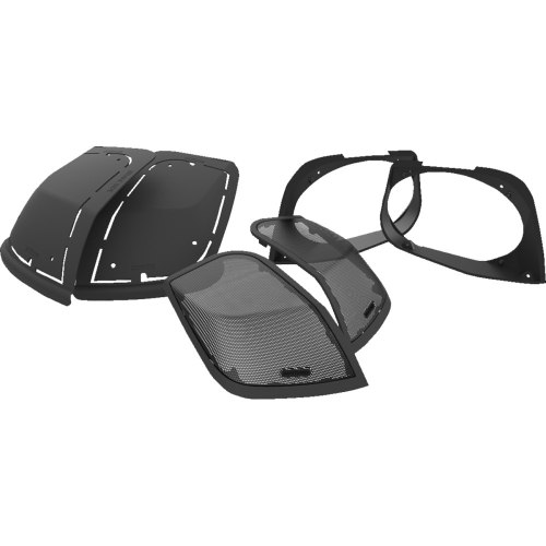 Hogtunes - Hogtunes Retro Cut-In Speaker LID Kit without Speakers - RETRO LID-RM