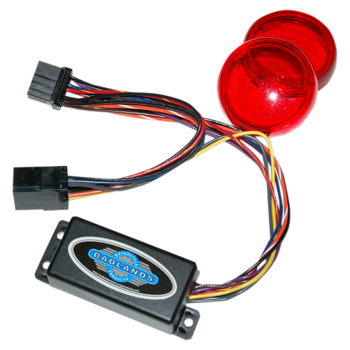 Badlands M/C Products - Badlands M/C Products Plug-In Illuminator with Red Lens - ILL-03-RL-C