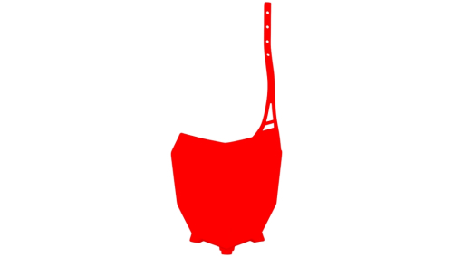 UFO Plastics - UFO Plastics Front Number Plate - CR Red - HO05602-070