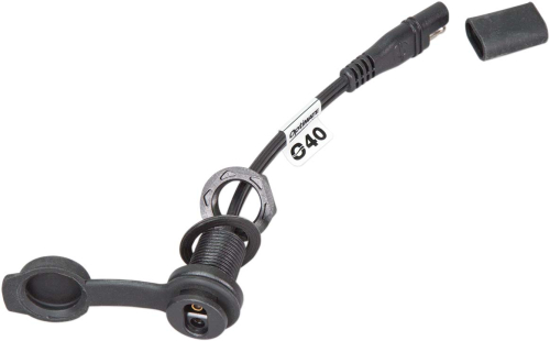 Tecmate - Tecmate Weatherproof Panel-Mount Sae Socket, with 6in. Cable - O-40S