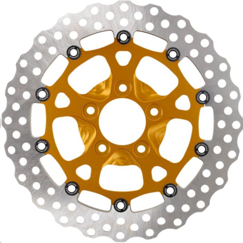Performance Machine - Performance Machine Dominator 11.8in. Two-Piece Brake Rotors - Gold Ops - 0133-1806S-G