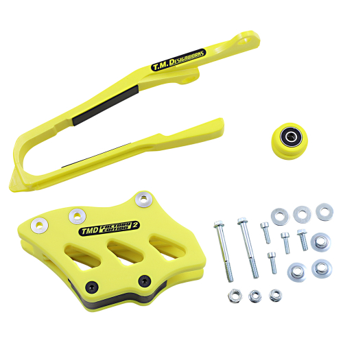 T.M. Designworks - T.M. Designworks Dirt Cross Multi-Purpose Chain Slide-N-Guide Kit FE2 Guide - Yellow - SCP-OR4-YL