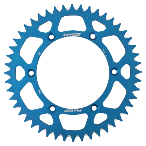 Supersprox - Supersprox Aluminum Rear Sprocket - 48T - RAL-245-48-BLU