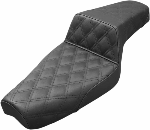 Saddlemen - Saddlemen Step-Up Full Lattice Stitch Seat - Black - 879-03-175