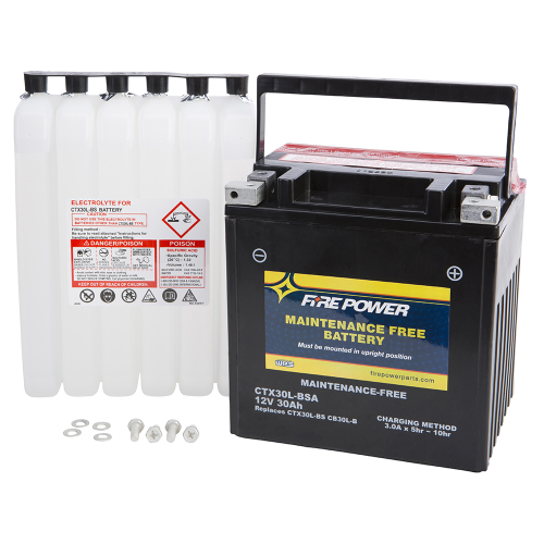 Fire Power - Fire Power Sealed AGM Battery - CTX30L-BSA
