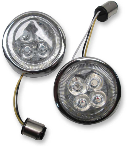 Ciro - Ciro Fang Signal Light Insert - Front - Chrome - 45400