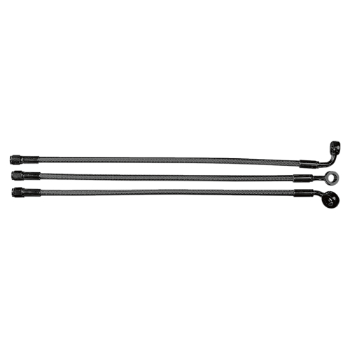 Magnum - Magnum Black Pearl Designer Series Front Upper Brake Line - 10mm, 180deg. Banjo - 23in. - 47623