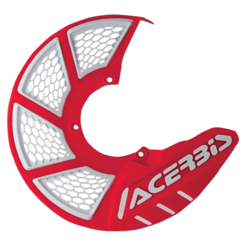 Acerbis - Acerbis X-Brake 2.0 Vented Front Disc Cover - Red/White - 2449490004