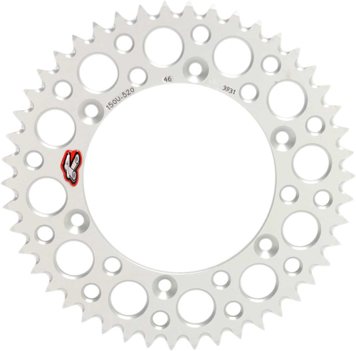 Renthal - Renthal Ultralight Rear Sprocket - Silver - 46T - 150U-520-46GBSI