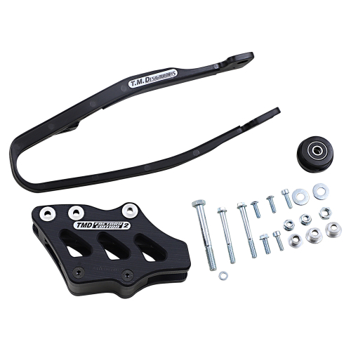T.M. Designworks - T.M. Designworks Dirt Cross Multi-Purpose Chain Slide-N-Guide Kit FE2 Guide - Black - YCP-OR6-BK