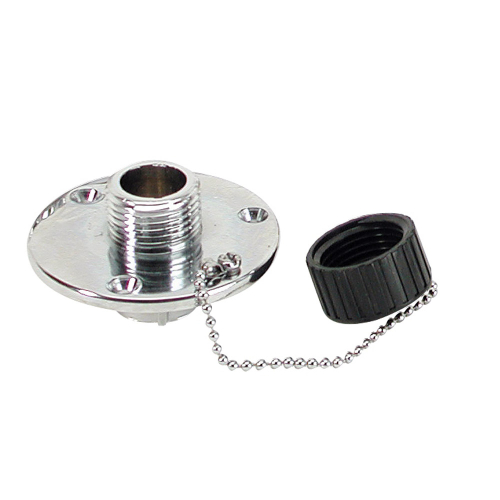 Whitecap - Whitecap C.P. Brass Outlet 2-3/4" Base 1" Depth