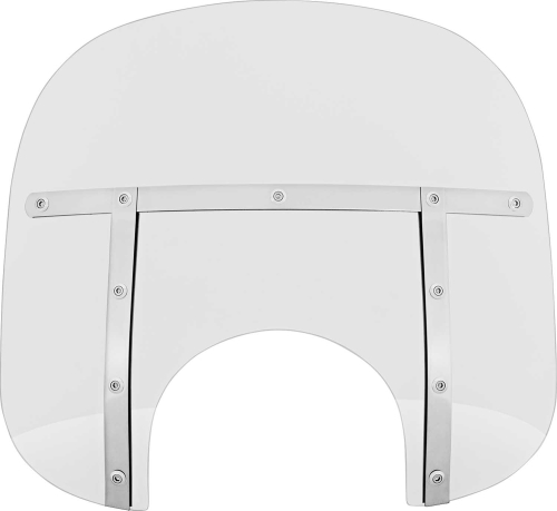 Memphis Shades - Memphis Shades Memphis Fats Windshield (9in. Cutout) - 13in. - Clear - MEM3510
