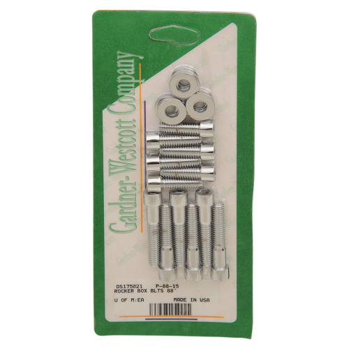 Gardner-Westcott - Gardner-Westcott Rocker Box Chrome Steel Socket-Head Bolt Kit - P-88-15