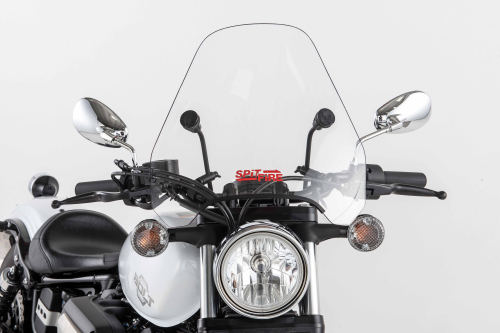 Slipstreamer - Slipstreamer S-06 Spitfire Sport Shield with 1 1/2in. Clamps - Clear - S-06-C-1.5"