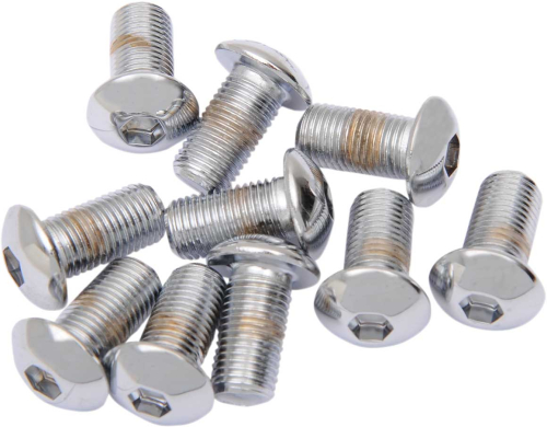 Drag Specialties - Drag Specialties Button-Head Bolts - 3/8in.-24 x 1in. - MPB423